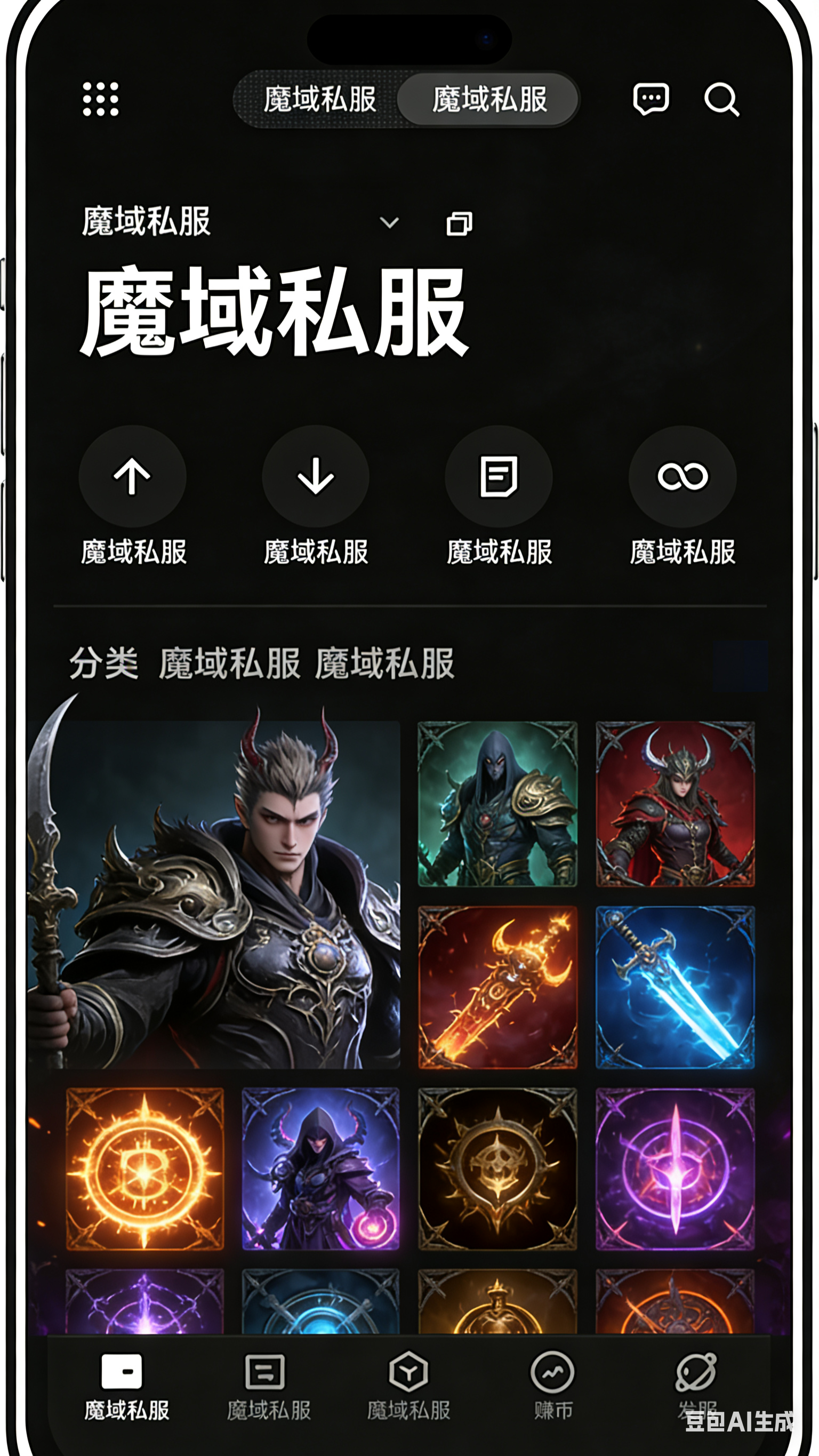 打金魔域私服长久版市场交易界面